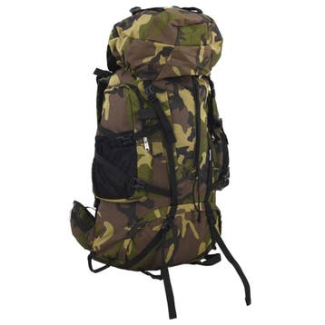 vidaXL Wandelrugzak 60 L camouflage oxford stof groen, Verzenden, Nieuw