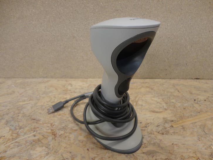 Symbol Cyclone M2007 1D   Barcode Scanner USB + Stand, Computers en Software, Scanners, Barcodescanner, Refurbished