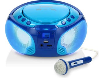 Lenco SCD-650 - Draagbare Karaokeradio/CD-speler - USB, Verzenden, Zo goed als nieuw