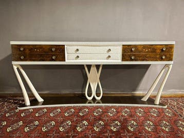 Wandtafel - Hout, Glas, Nieuw