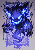 JZL - Gengar — Phantom Grin [XL Canvas Edition], Nieuw