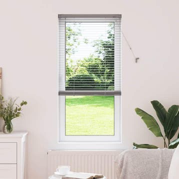 vidaXL Venetiaanse jaloezie zilver 175 x 65 cm 25 mm, Verzenden, Nieuw, Zilver