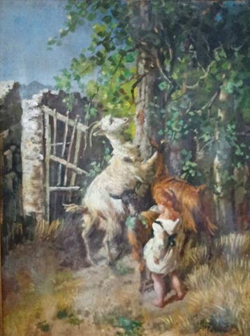 Italiaanse school (XX) - Scena rupestre
