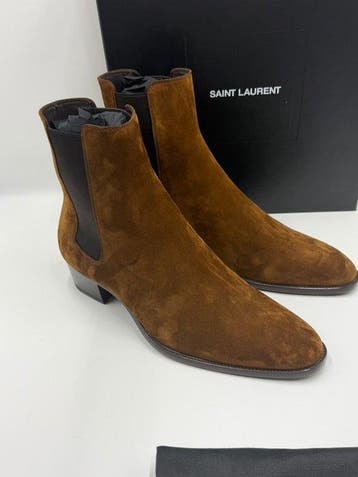 Saint Laurent - Enkellaarsjes - Maat: EU 43, Nieuw