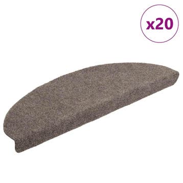 vidaXL Trapmatten Zelfklevend 20 stuks 65x21x4 cm Beige, Verzenden, Nieuw