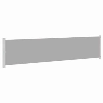 Zijscherm 600cm Grijs | Tweedekansje | OP=OP, Staal, 100 tot 150 cm, Ophalen of Verzenden, Zo goed als nieuw