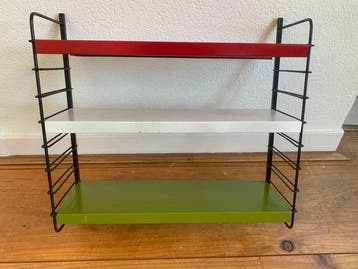 Wandrek - Metaal - Tri Colour Shelving rack