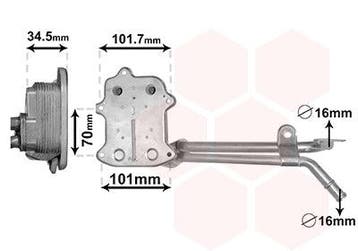 A3 Oliekoeler voor motor 1.4 TFSi / 2.0 TFSi (Audi), Ophalen of Verzenden, Nieuw, Audi