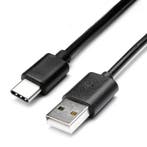 1 meter Gecertificeerd Type C USB kabel - Zwart, Verzenden, Nieuw