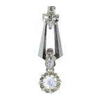 Hanger - 18 karaat Witgoud, Geel goud - Diamant - Vintage
