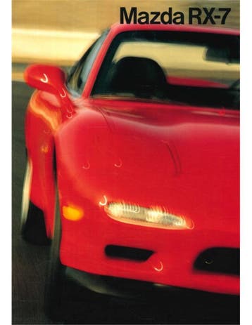 1992 MAZDA RX-7 BROCHURE NEDERLANDS, Boeken, Auto's | Folders en Tijdschriften, Nieuw, Mazda, Author
