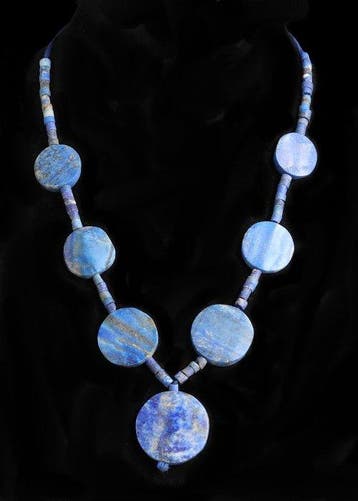 West-Aziatisch lapis lazuli Kralenketting (Zonder
