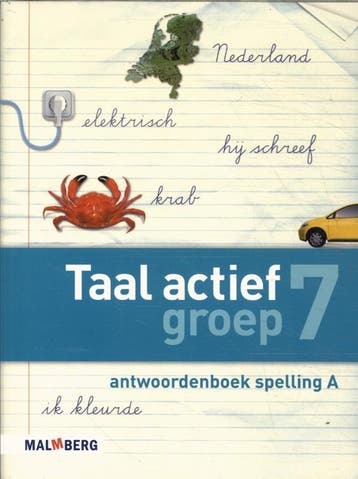 Taal actief groep 7 spelling Antwoordenboek A 9789034568830, Zo goed als nieuw