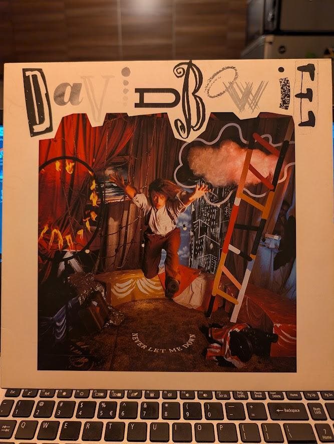 David Bowie - Never Let Me Down, Cd's en Dvd's, Vinyl | Rock, Gebruikt, Ophalen of Verzenden