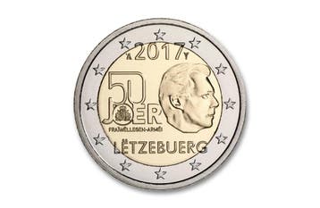 2 euro 50 jaar Vrijwillig Leger 2017 - Luxemburg, Verzenden
