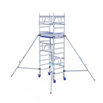 Rolsteiger ONE Tower 75x120 4,2 meter werkhoogte, Doe-het-zelf en Verbouw, Steigers, Verzenden, Nieuw, Rolsteiger of Kamersteiger