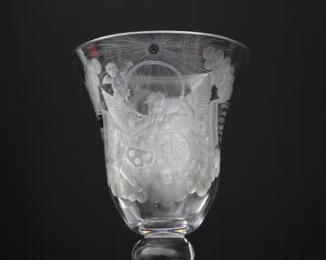 Gelegenheidsglas van Barend Homoet en Anna Horneman