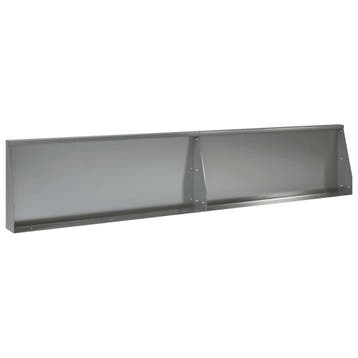vidaXL Keerwand 2 st 100 x 12 x 30 cm Gegalvaniseerd staal, Verzenden, Nieuw