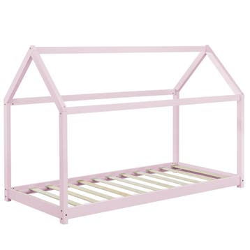 Kinderbed huisbed 200x90 met matras roze, Kinderen en Baby's, Kinderkamer | Bedden, Verzenden, Nieuw