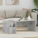 Salontafel Beton Grijs 90 x 45 x 35 cm Bewerkt hout, Verzenden, Nieuw