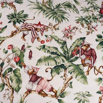 Speelse Apen: Katoenen stof Oeko-Tex Standard 100 -, Antiek en Kunst