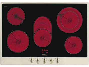SMEG Coloniale P875PO - Keramisch Kookplaat - 5 Kookzones -, Verzenden, Nieuw