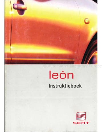 2000 SEAT LEÓN INSTRUCTIEBOEKJE NEDERLANDS, Auto diversen
