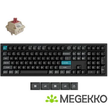 Keychron Q6 Ultra Zwart Silk POM Red Switch Draadloos, Verzenden, Nieuw, Keychron