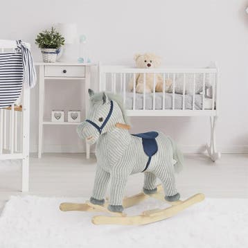 Homcom Children's Rocking Horse for Children +3 Years with S, Verzenden, Nieuw