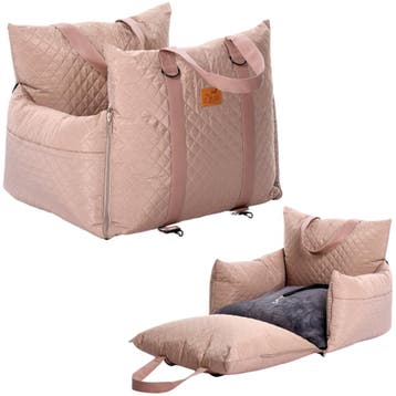 Luxe Honden autostoel  Royal+ Taupe Waterproof Quilt, Ophalen of Verzenden, Nieuw
