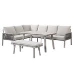 Novi Teun lounge dining set 4-delig - zand, Verzenden, Nieuw