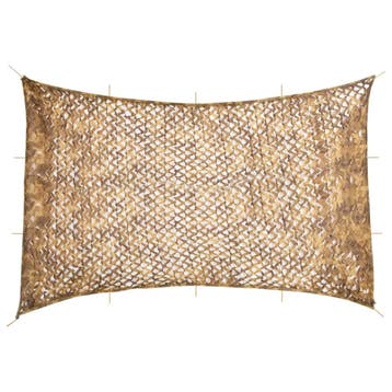 vidaXL Camouflagenet met opbergzak 833x609 cm zandkleurig, Verzenden, Nieuw