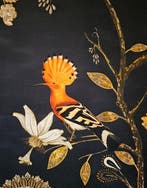 300x280cm! Exclusief Art Dèco-stoffen met Upupa -