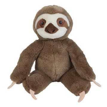 Pluche luiaard knuffel - 23 cm - zacht pluche - kinderen, Verzenden, Nieuw