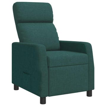 vidaXL Relaxfauteuil Donkergroen Stof, Verzenden, Nieuw
