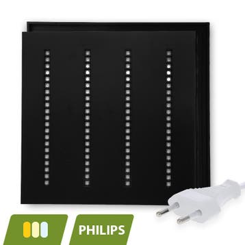 LOUVRE LED PANEEL | NOVA ZWART | 60X60CM | 30W | CCT-SWITCH, Ophalen of Verzenden, Nieuw in verpakking