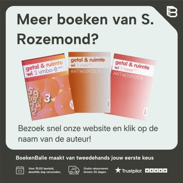 vmbo-kgt 4 deel 1 / Getal & Ruimte / Antwoorden - S., Verzenden, Gelezen, S. Rozemond