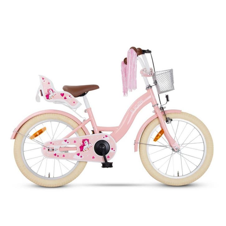 SJOEF Dolly Meisjesfiets 18 inch - 5-7 Jaar - Unicorn - Roze, Fietsen en Brommers, Fietsen | Kinderfietsjes, 16 tot 20 inch, Verzenden