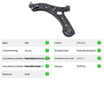 Draagarm Vooras links Buiten Onder Kia Optima 1.7 CRDi, Verzenden, Nieuw, Kia