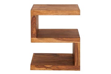 Handgemaakte bijzettafel S 60cm massief sheeshamhout, Huis en Inrichting, Ophalen of Verzenden, Nieuw
