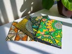 4 Fat quarters - Groen mix Quiltstoffen / Patchwork stoffen, Hobby en Vrije tijd, Ophalen of Verzenden, Nieuw