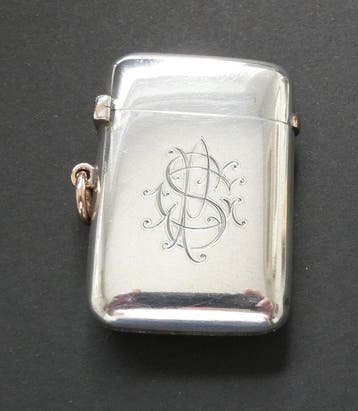Vesta doosje - .925 zilver, Antiek en Kunst