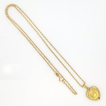 Ketting met hanger - 18 karaat Geel goud