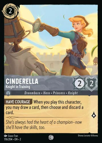 [176/204] - CINDERELLA - Knight in Training ENG FOIL [M/NM], Verzamelen, Verzenden, Nieuw