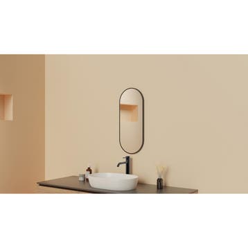Wiesbaden Renk Spiegel met Lijst - Ovaal - 30x70cm -, Huis en Inrichting, Woonaccessoires | Spiegels, Ophalen of Verzenden, Nieuw