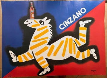 Raymond Savignac - SAVIGNAC — Cinzano Le Zèbre