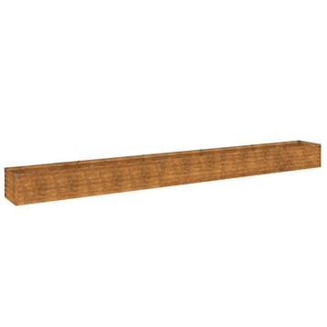 Cortenstaal Bloembak XL 482cm | Tweedekansje | OP=OP, Tuin en Terras, Bloembakken en Plantenbakken, 100 cm of meer, Ophalen of Verzenden