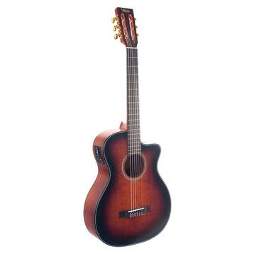 Valencia VA434CECSB Cutaway Klassieke Gitaar 4/4 Brown, Ophalen of Verzenden, Nieuw