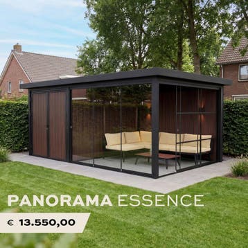 Luxe tuinkamers | Zelf samenstellen | 100 % onderhoudsvrij, Nieuw, Met overkapping