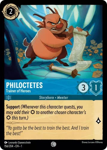 [156/204] - PHILOCTETES - Trainer of Heroes ENG FOIL [M/NM], Ophalen of Verzenden, Nieuw
